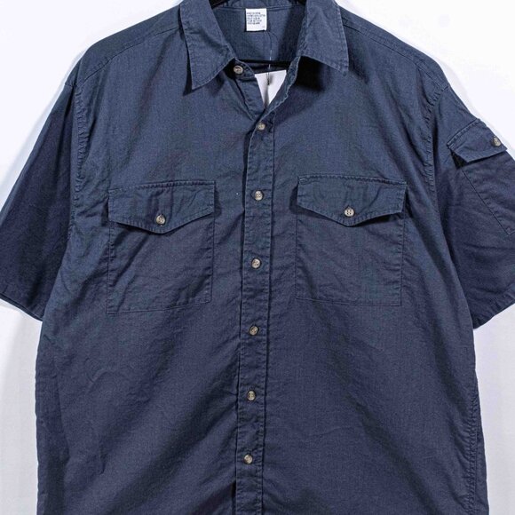 Marlboro Utility Short Sleeve Button Shirt Medium VTG 90s Retro Streetwear - Picture 3 of 5